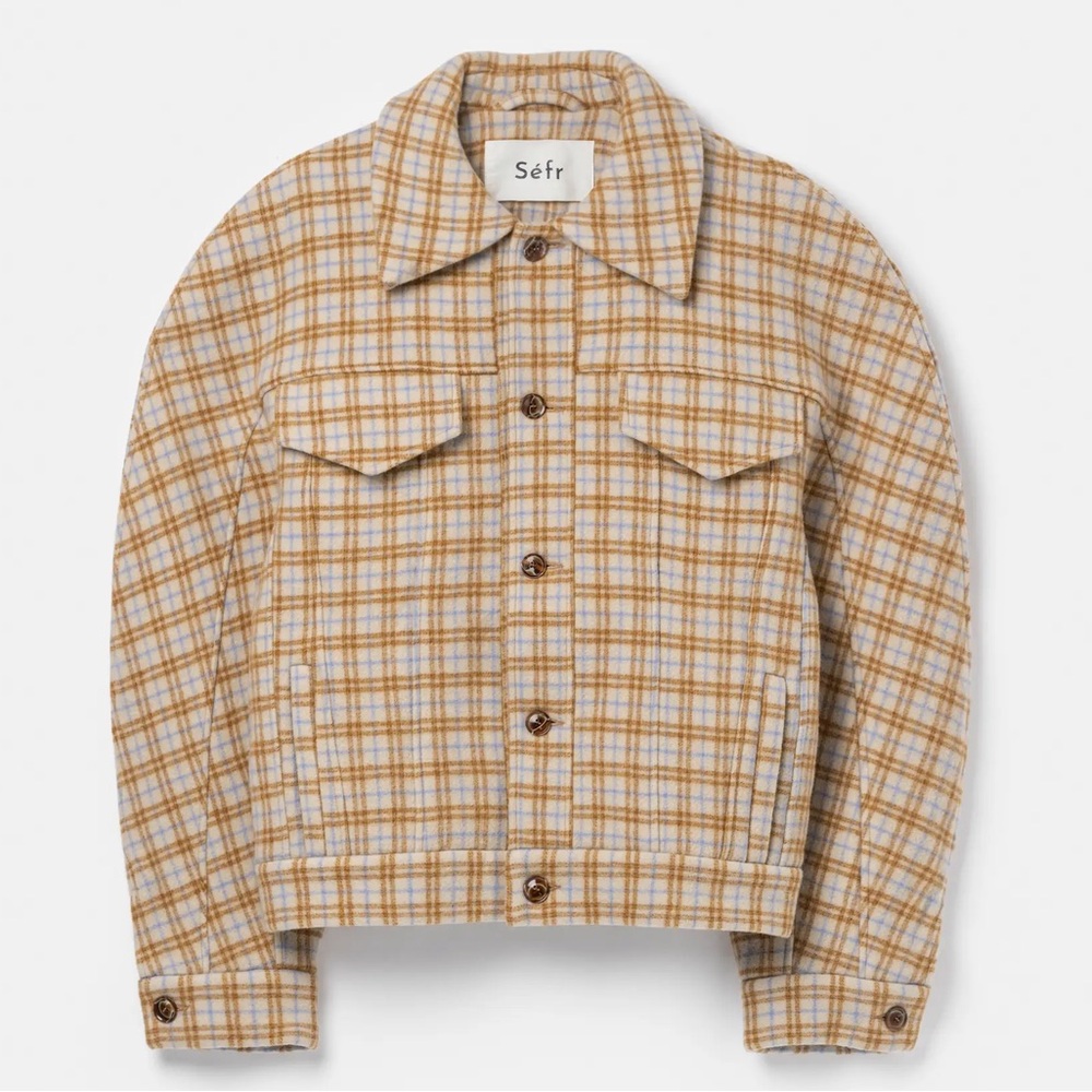 Séfr Matthieu jacket in checked wool. M size, true to size. Retail Price $2200.